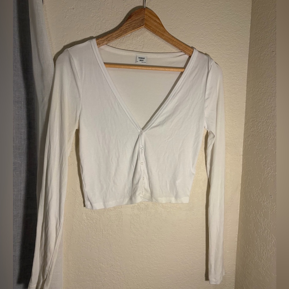 Sunday Best Long Sleeve Crop Top